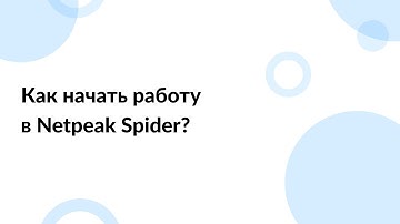 Как начать работу в Netpeak Spider? Краткая инструкция для новичков
