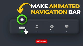 Animated Navigation Bar using Html CSS and Javascript
