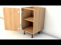 3D CAD CAM software 'imos' animation of Eclipse Kitchen Furniture Assembly.