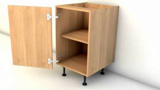 3D CAD CAM software 'imos' animation of Eclipse Kitchen Furniture Assembly.