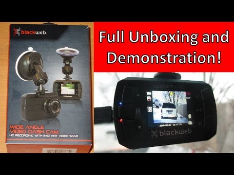 blackweb-wal-mart-dash-cam---full-unboxing-and-demonstration