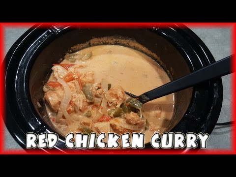 Easy Crockpot Thai Chicken Curry. 