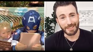 Captain America praises boy who saved sister from dog attack