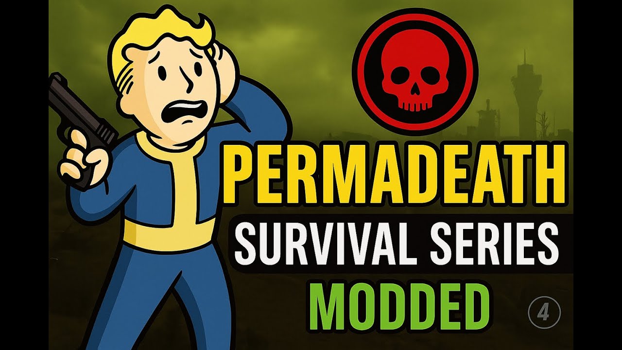 🔴 Fallout 4: MODDED PERMADEATH Survival | One Mistake = DEAD