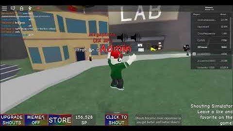 Code for Free admin in roblox shouting simulator