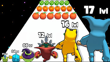 Monster Rush : Monster Evolution Run game in MAX LEVEL ⭐ Merge Simulator Battles