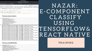 Nazar Training: Electronic Component Classification using Tensorflow and React-Native