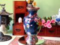 【中国七宝・北京】七宝焼き装飾花瓶　約高さ23cm 直径13cm