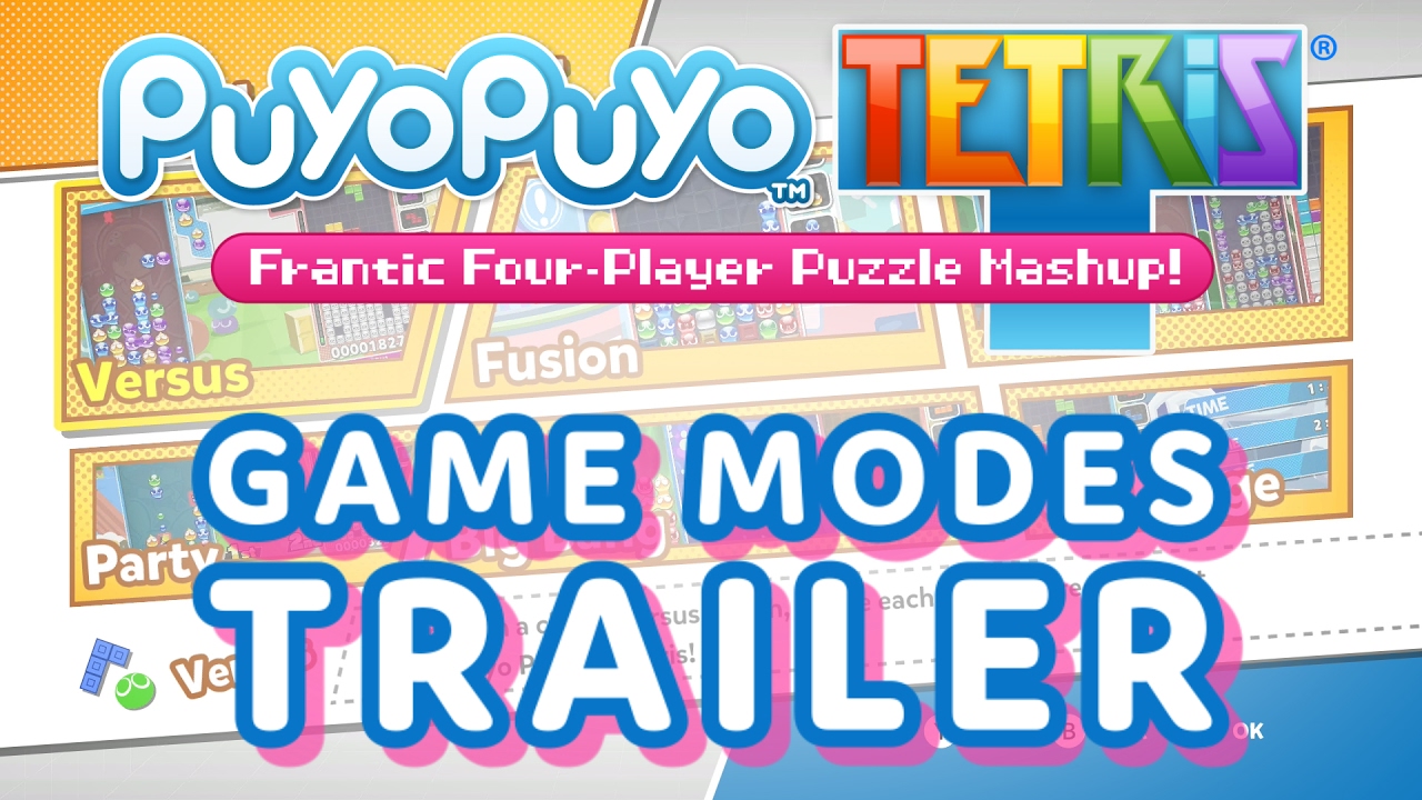 Tetris PuyoPuyo - Frantic Four-Player Puzzle Mashup! - Nintendo