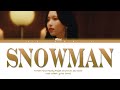 MINA - Snowman (Sia) Cover Melody Project Color Coded Lyrics |ENG|HAN|JAP|