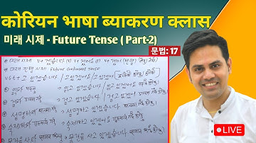 Future Tense (part:2) Korean Language Grammar [ 17 ] Basic Grammatical Class By Salik Adhikari