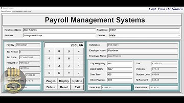 How to Create Payroll Management System with MySQL Database in Python - Part 3 of 4