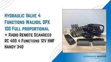 Scanreco RC400 Radio Remote Control with 4 functions proportional Valve with compensator 12V or 24V