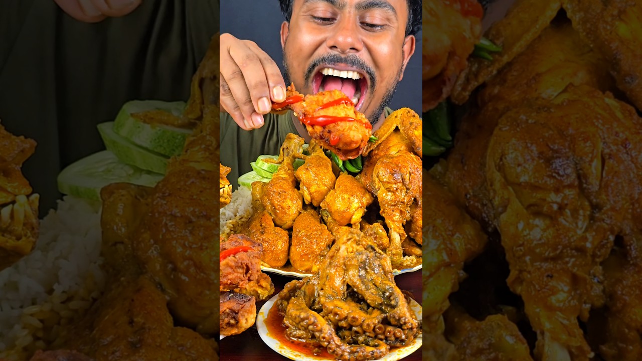 Very Spicy KFC Chicken Leg Picec Fry Eating #mukbang #asmr #shortvideo #shorts #viralshort #viral