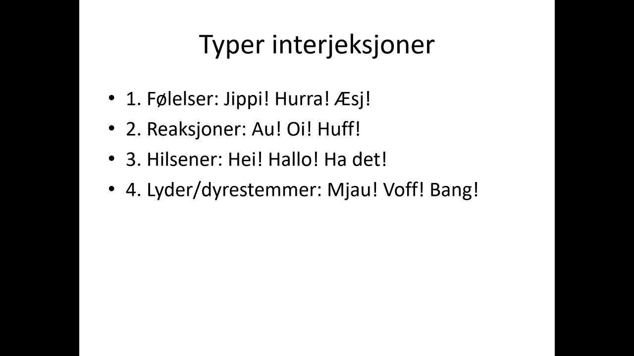 Interjeksjoner   leksjon 22