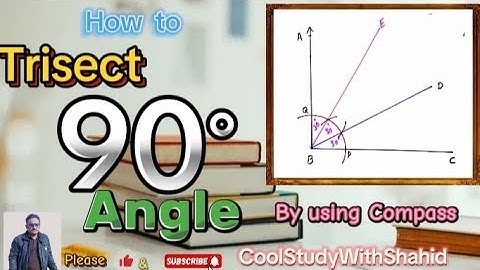 How to trisect a right angle