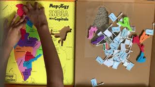 Play and Learn / India Map puzzle with states and capitals / Easy to learn screenshot 4