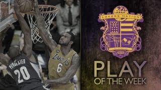 Lakers Play Of The Week - Double Dose of Blocks By Kobe Bryant & Earl Clark