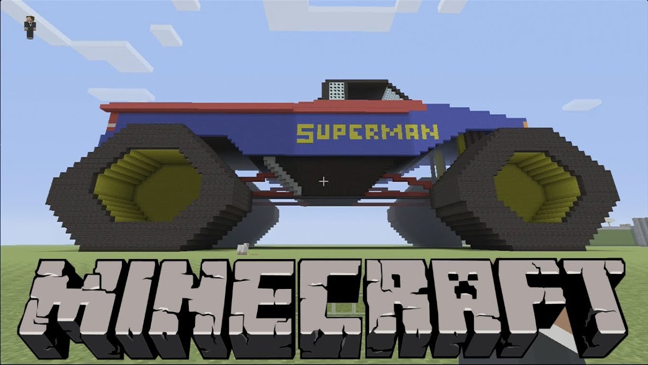 SUPERMAN Monster Truck on MINECRAFT Xbox 360 - YouTube