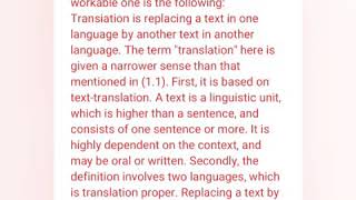2nd video of translation/ Definition of translation  الترجمة /تعريف الترجمة