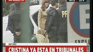 Cristina Fernández llegó a Comodoro Py