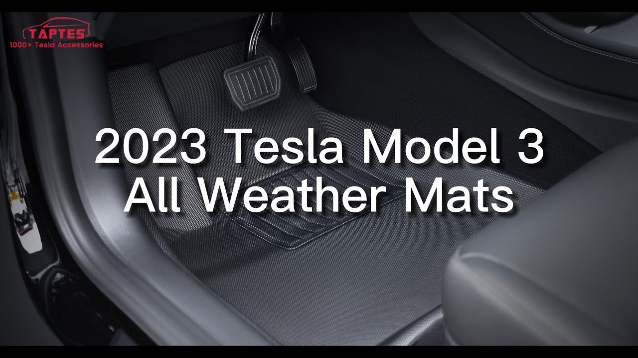 Tapis en caoutchouc Tesla Modèle 3 – Shop4Tesla