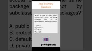 Java Interview Questions - 24 (Access Modifiers)