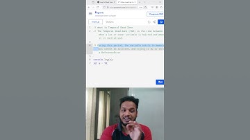JavaScript Interview Questions | What is Temporal Dead Zone (TDZ) Javascript?