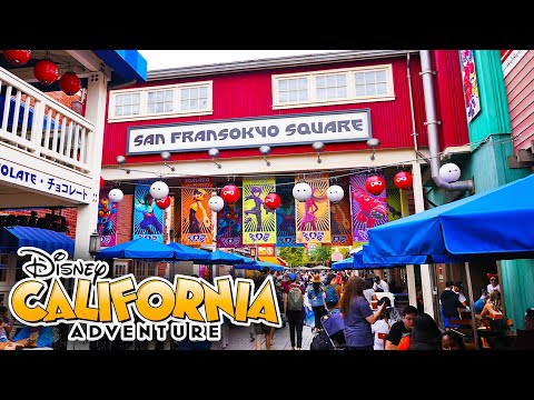 New San Fransokyo Banners and Halloween DCA Walkthrough - Disney California Adventure 2023 [4K POV]