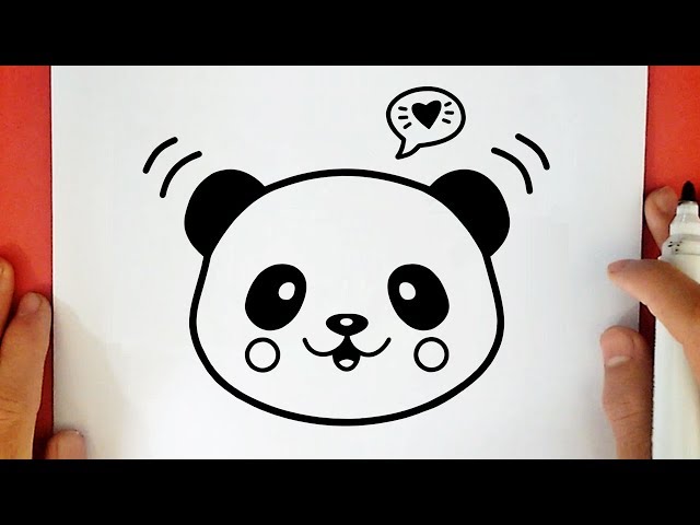 Como desenhar um panda-gigante  Tutorial de desenho passo a passo