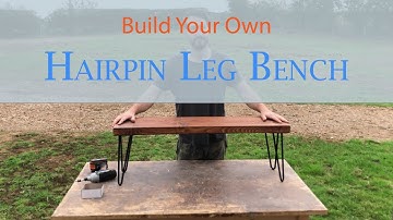 1 hour build | How to Build Your Own Hairpin Leg Bench