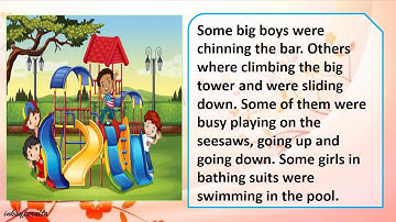 DEVELOPING READING POWER Exercise 3, AT THE PUBLIC PLAYGROUND