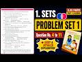 Class 9 | Problem set 1| Chapter 1 Sets | Maths part 1 | Maharashtra State Board