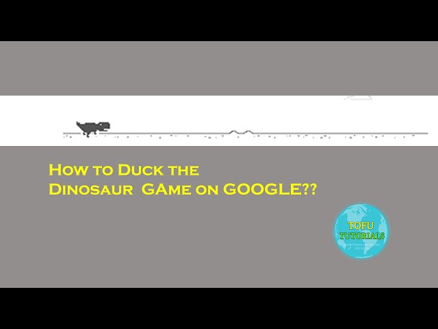 Just found out that you can 'duck' in the Google dinosaur game : r/gaming