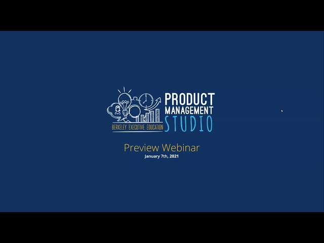 The Product Management Studio Berkeley Coursalytics