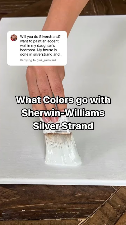 What colors go with Sherwin-Williams Silver Strand | details in description