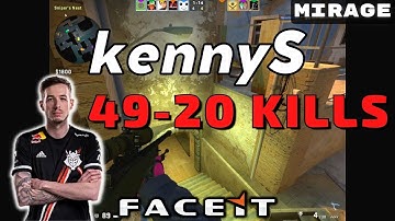 CSGO POV kennyS (49-20) Mirage 𝙒𝙞𝙣 (16-14) / Faceit 28.11.2022