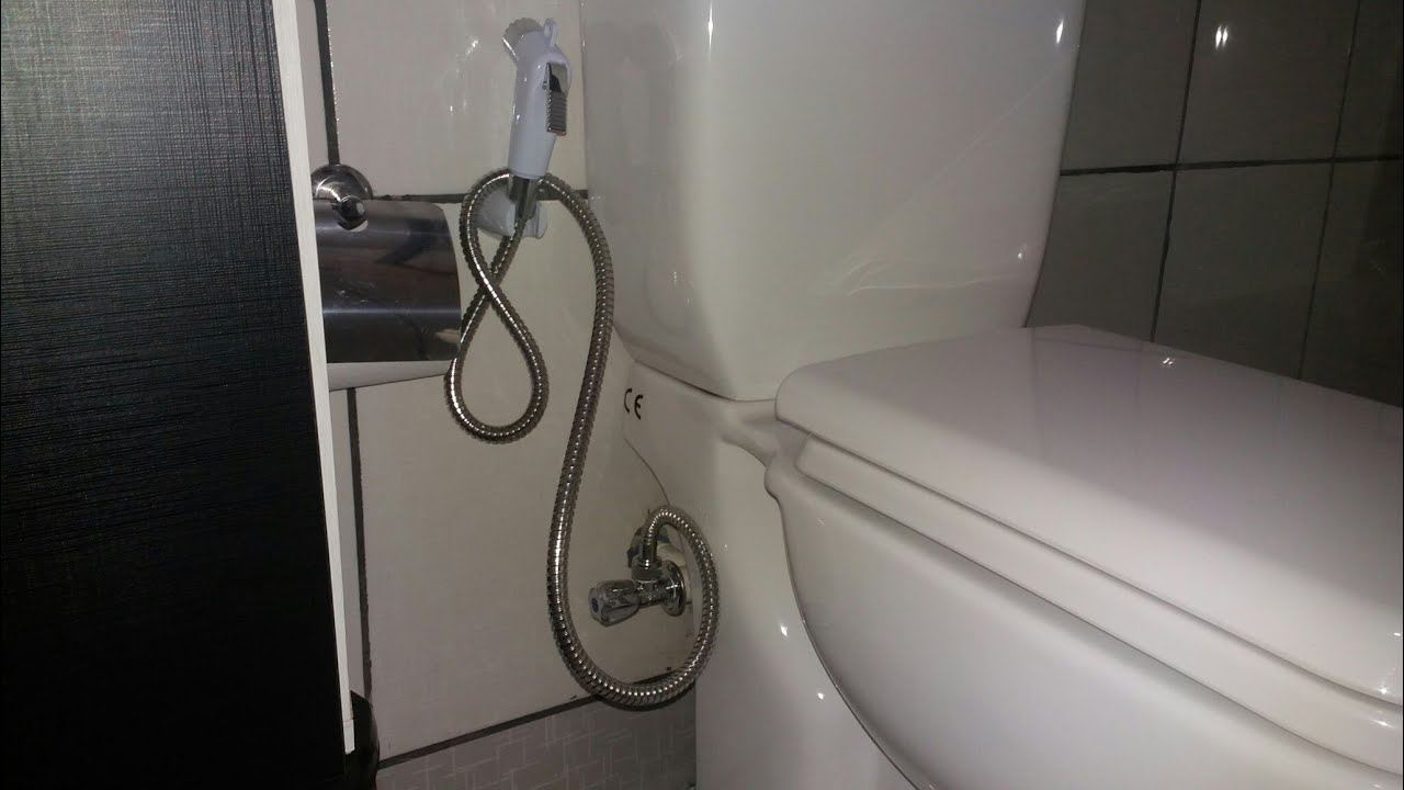 como adaptar ducha higiênica na tubulação do vaso sanitário ou na tubulação  tá pia - YouTube