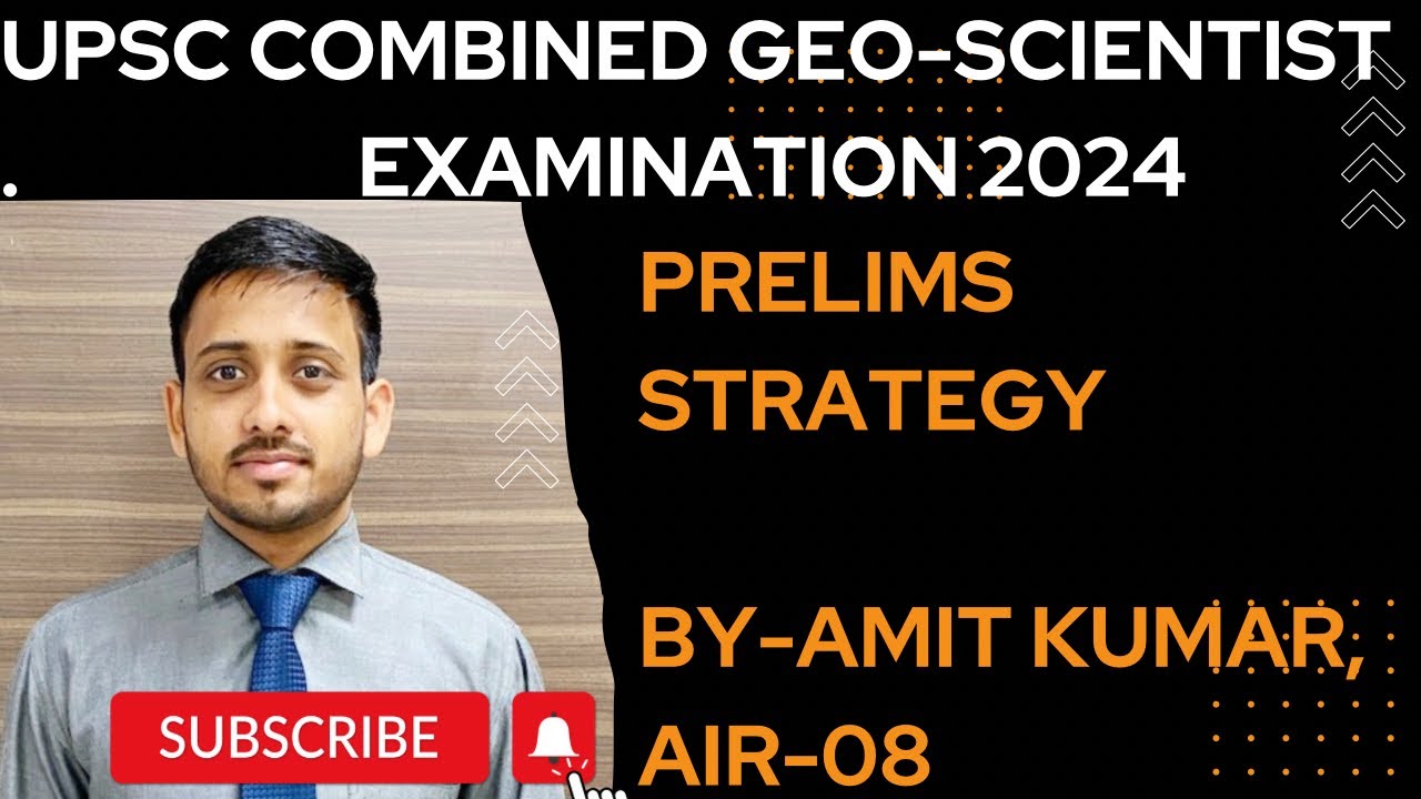 Prelims strategy |Preparation Strategy of UPSC Combined Geo-Scientist Examination 2024| CHEMISTRY