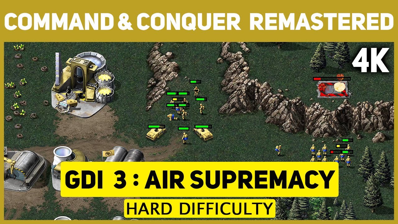 Command & Conquer Remastered 4K - GDI Mission 3 - Air Supremacy