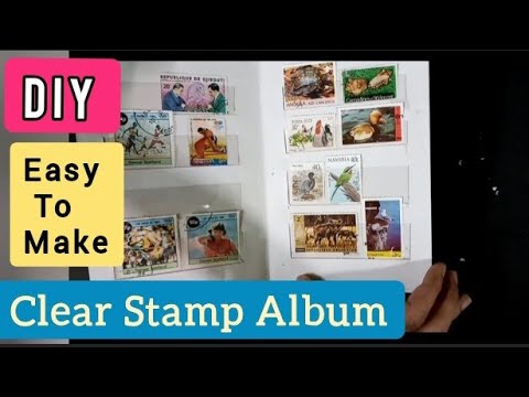 DIY- Postage Stamp Album Book 