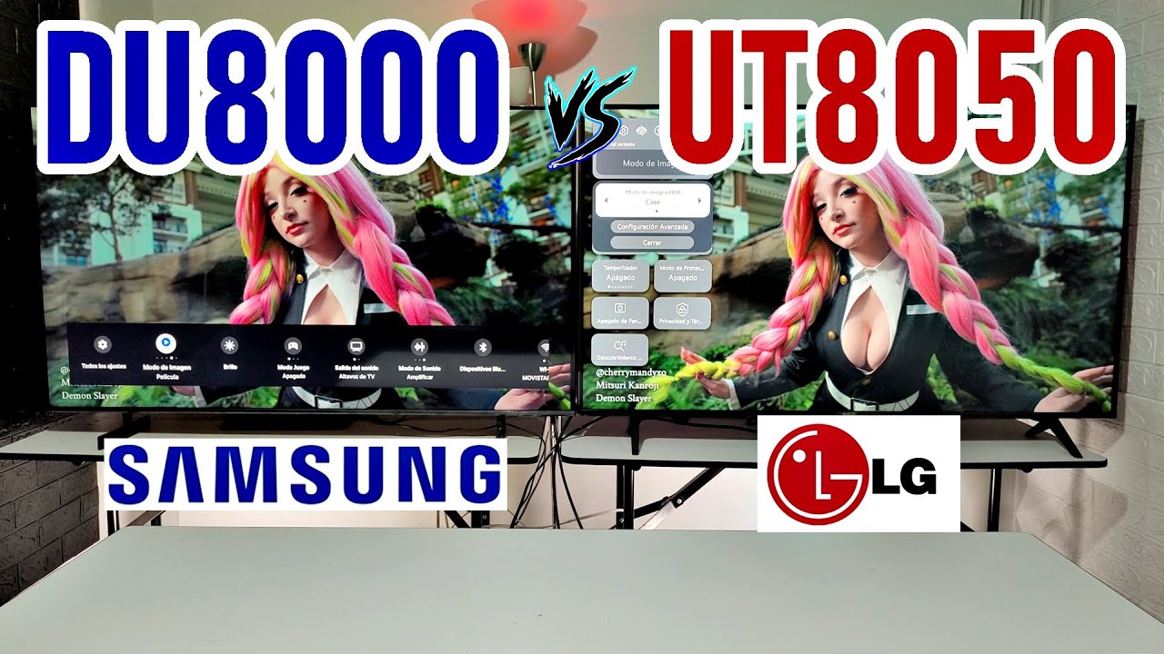 Outline Video SAMSUNG DU8000 vs LG UT8050 / TELEVISORES SMART 4K