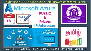 DAY 13 - PART 2 - AZURE IN TAMIL - PUBLIC and PRIVATE IP ADDRESSES