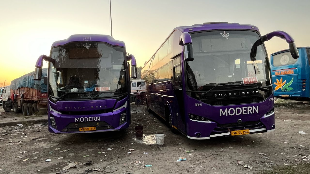 Modern Travels || Siliguri to Kolkata || BharatBenz | journey | With bio toilet And free dinner |   