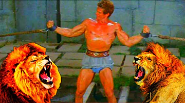 Atlas In The Land Of The Cyclops (1961) ~ Lion's Pitt | Test Of Strength | Classic Peplum Muscle!