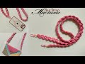 DIY Macrame Phone Bag Strap 2in1 | Macrame Phone Strap Daisy | Macrame Lanyard with Flower Pattern