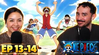 NOT LUFFY GETTING HYPNOTIZED 😂| First Time Watching One Piece Episodes 13 & 14
