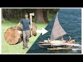 Dugout canoe build  timelapse by outbackmike