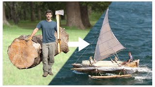 DUGOUT CANOE BUILD - Timelapse, by Outbackmike