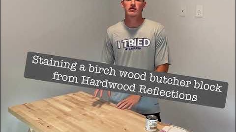 HOW TO STAIN A BUTCHER BLOCK UNDER $30 | Quick & Easy Tutorial